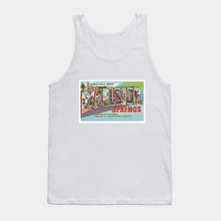 Greetings from Excelsior Springs, Missouri - Vintage Large Letter Postcard Tank Top